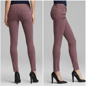 Paige Edgemont ultra skinny plum smoke Jean sz 24
